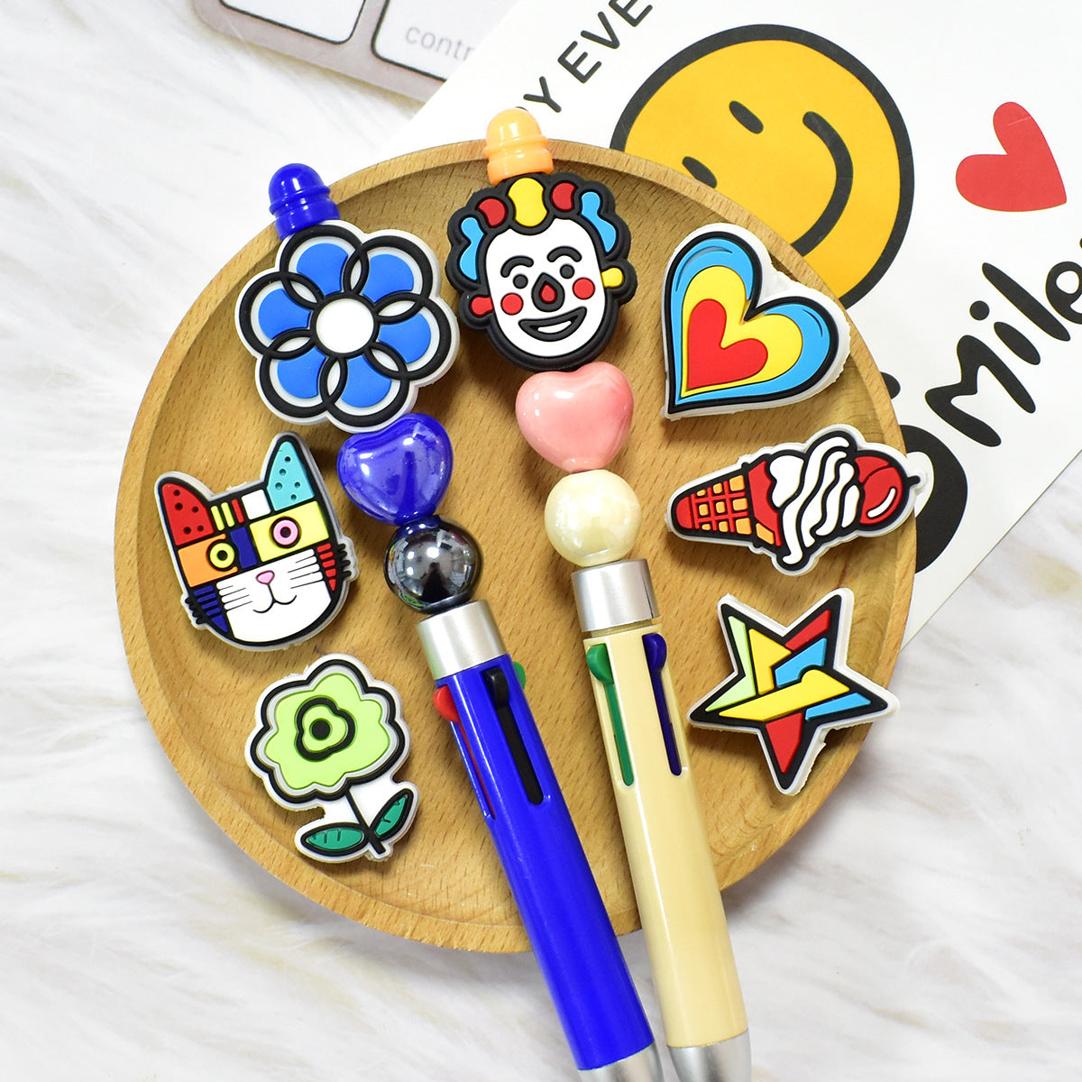 Colorful Series Silicone Focal Beads