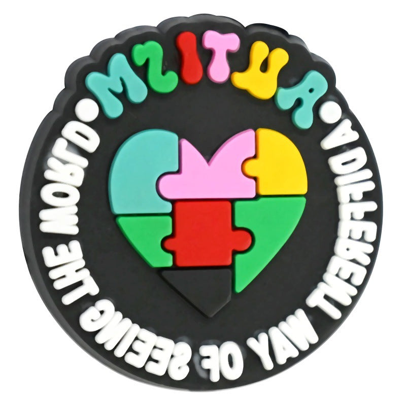 Heart Shape Silicone Focus Beads