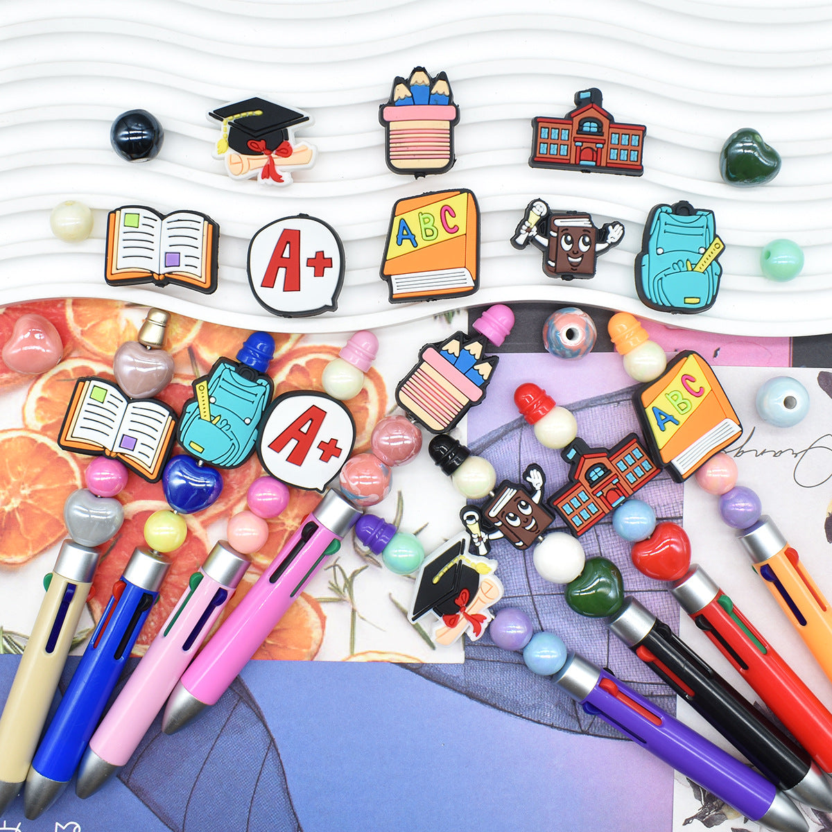 Back-to-School Season Silicone Focus Beads