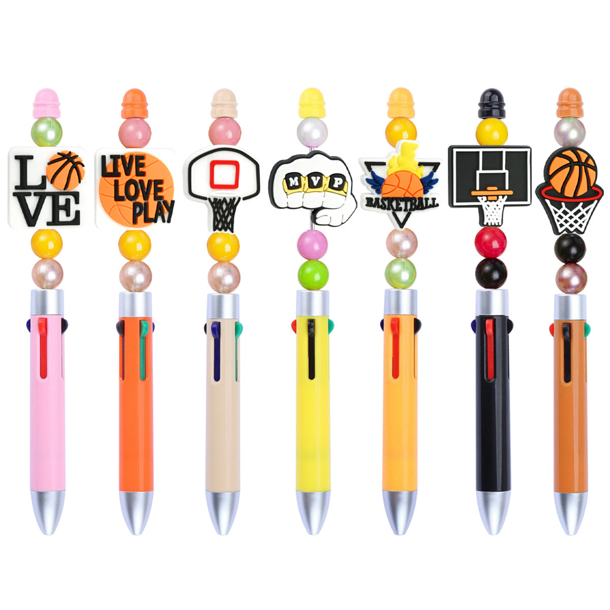 Basketball Series Silicone Focus Beads