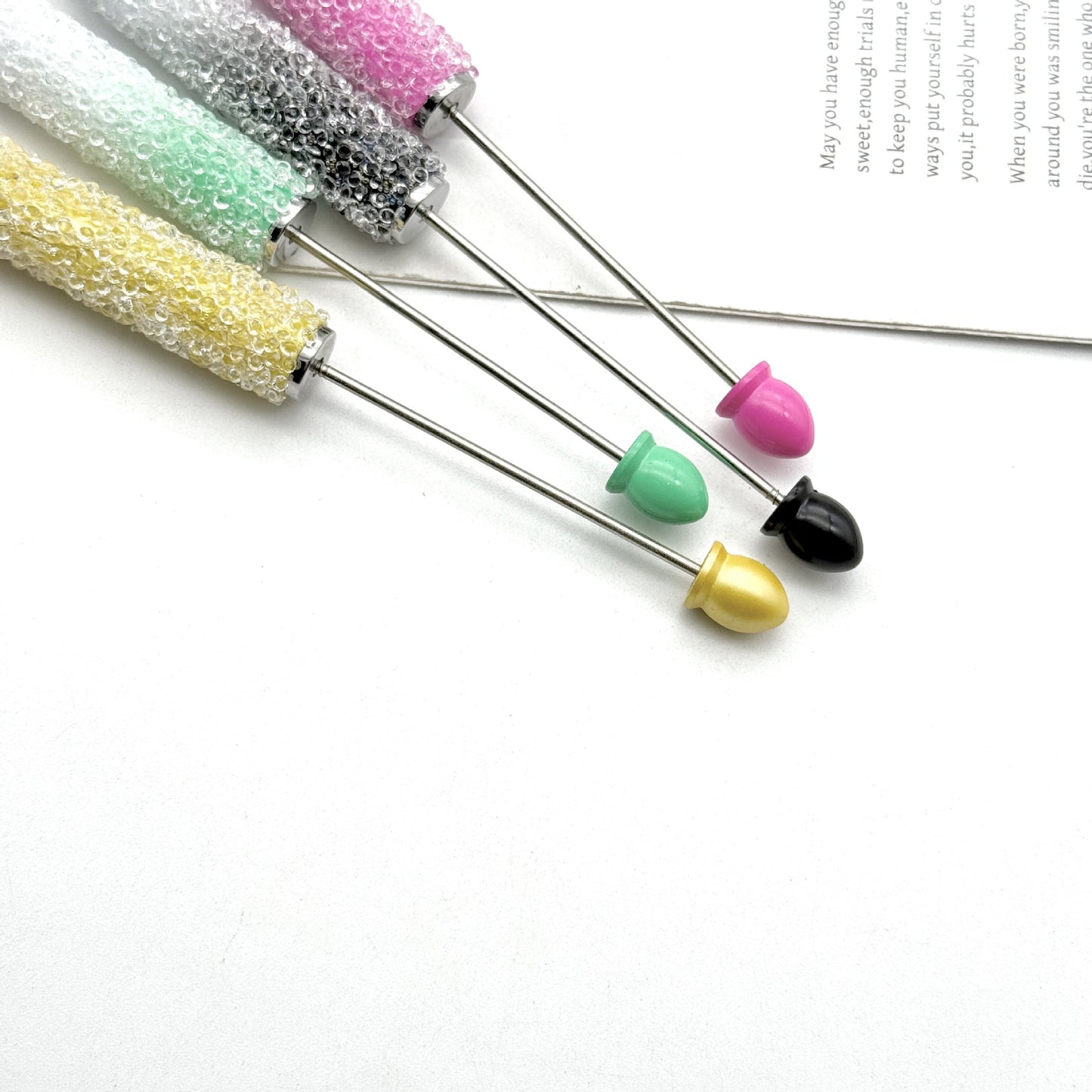 Resin Gypsophila Touch Screen Beaded Pen