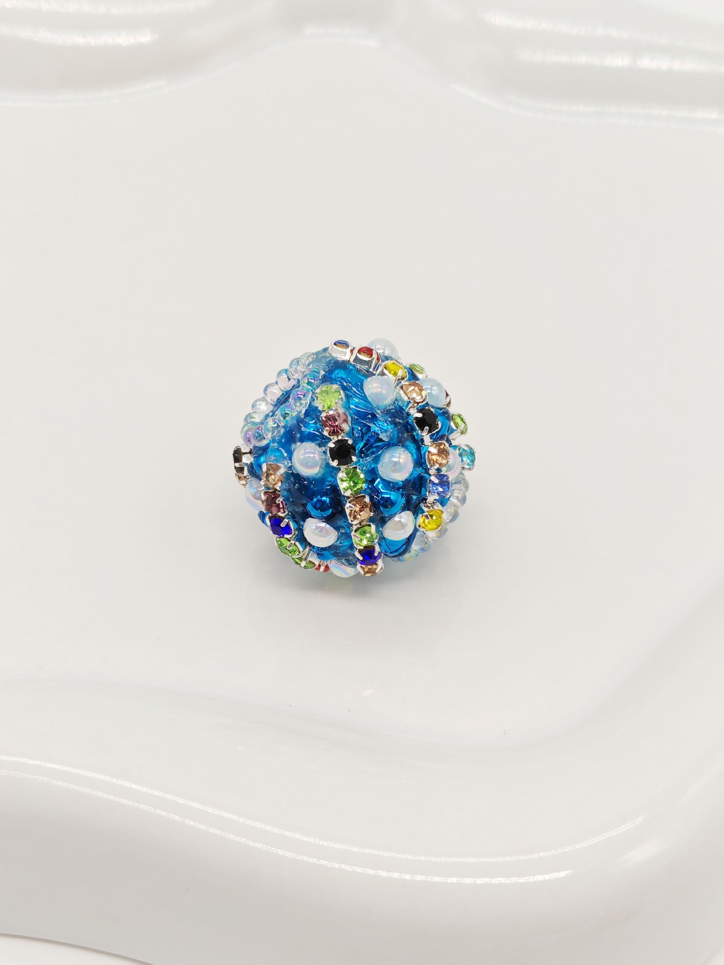 Nepalese Drill Ball Colorful Straight Hole Beads