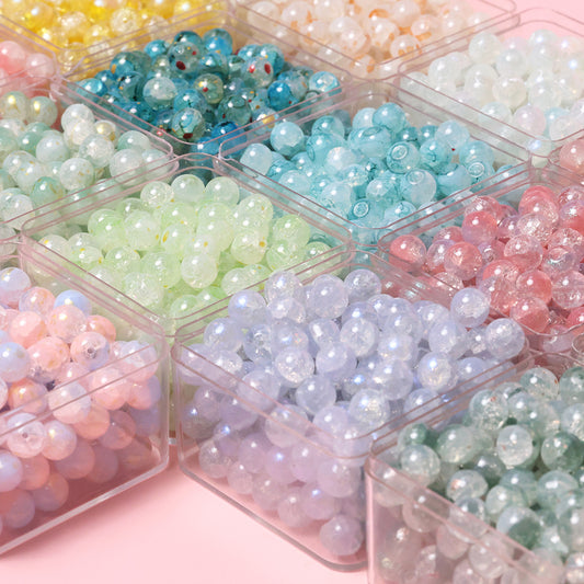 10mm Jade Fragment Glass Beads