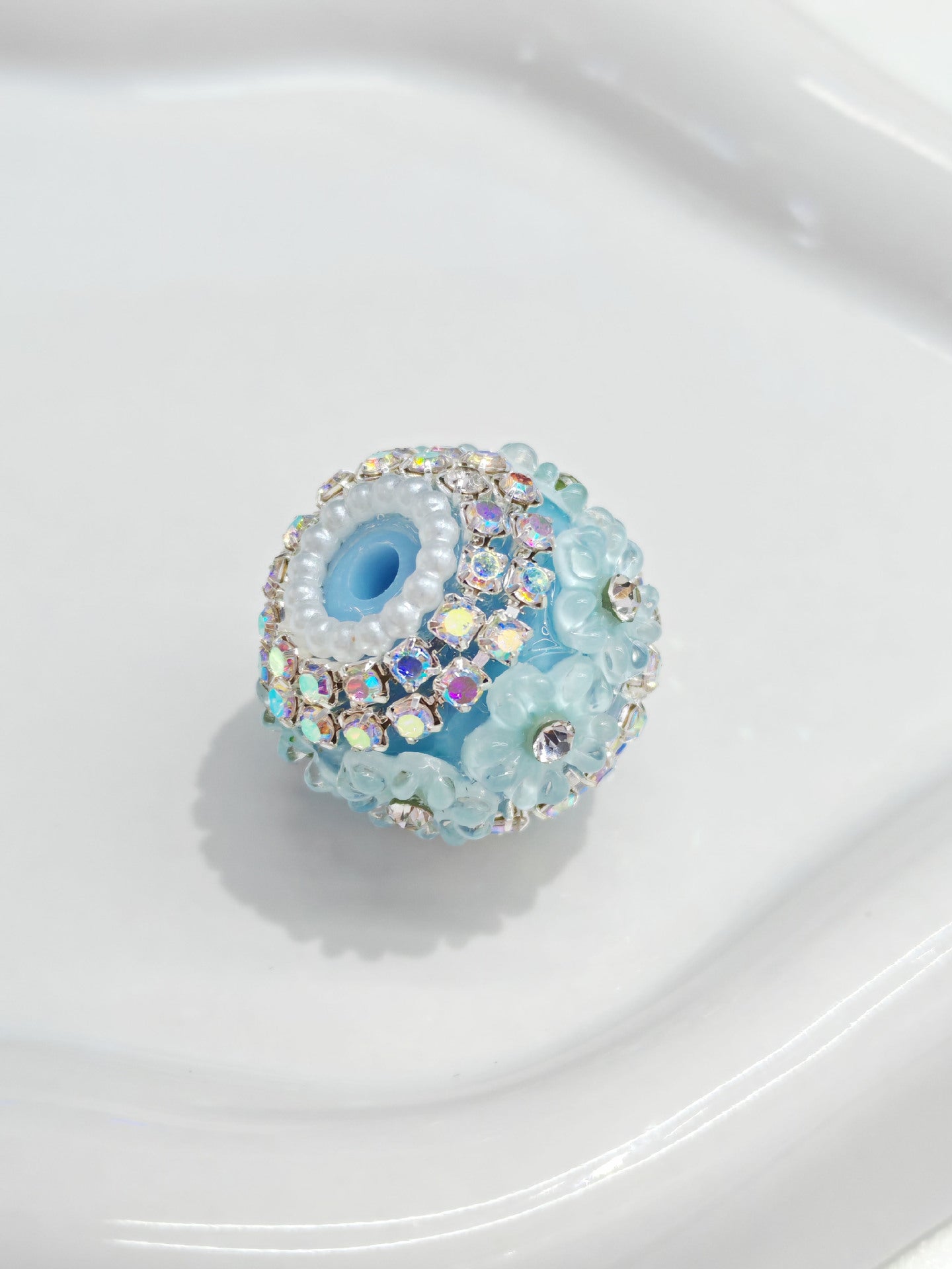 Princess Butterfly Pearl Diamond Ball Rhinestone Chain