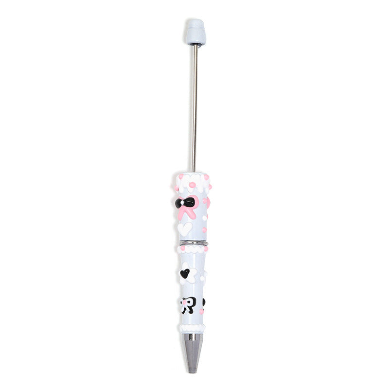 5 Pcs Hand-painted Bowknot Beaded Pen