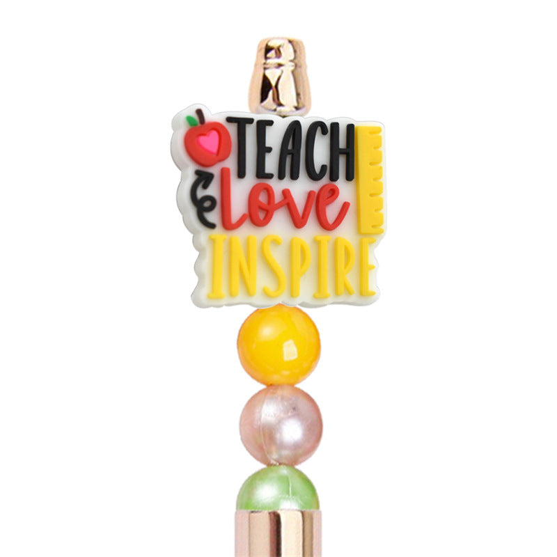 Back-to-School Series Silicone Focal Beads Silicone Focal Beads