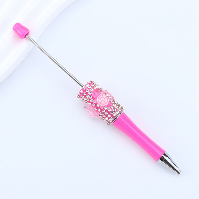 Inlaid Diamond Turtle Beaded Pen