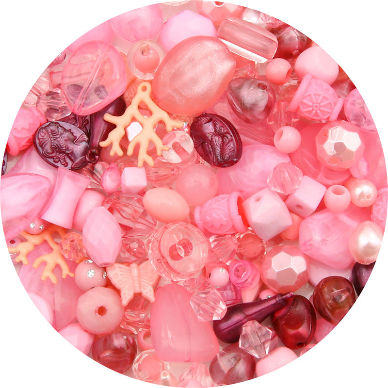 Multi-color Mixed Baroque Style Acrylic Beads