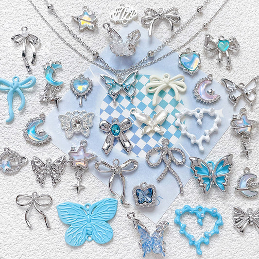 1 pc Alloy Heart Butterfly Cloud Moon Pendant