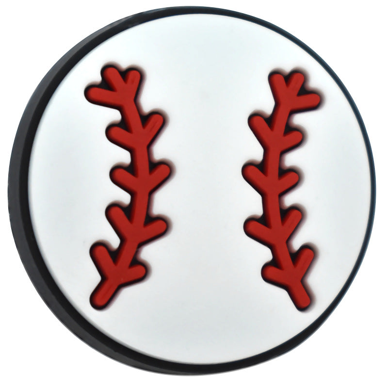 Ball Sports Series Silicone Focal Beads