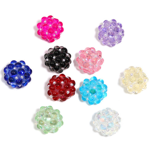 Simple Colorful Glass Beads Fashion Loose Beads
