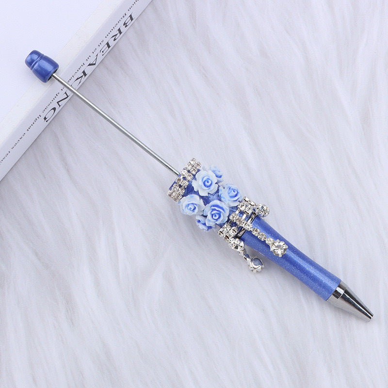 Flower beadable pen