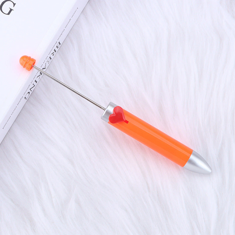 Heart-shaped Seven-color Beaded Pen