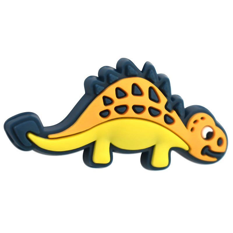 Cute Dinosaur Series Accessories In Stock Silicone Focus Beads Silicone Focus Beads