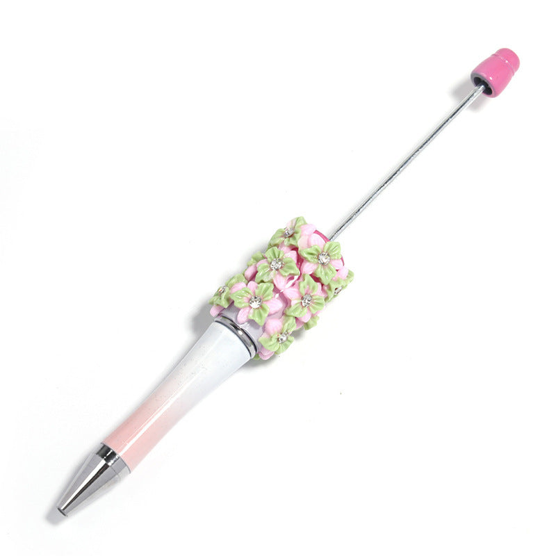 Resin Flower Full Diamond Beaded Pen
