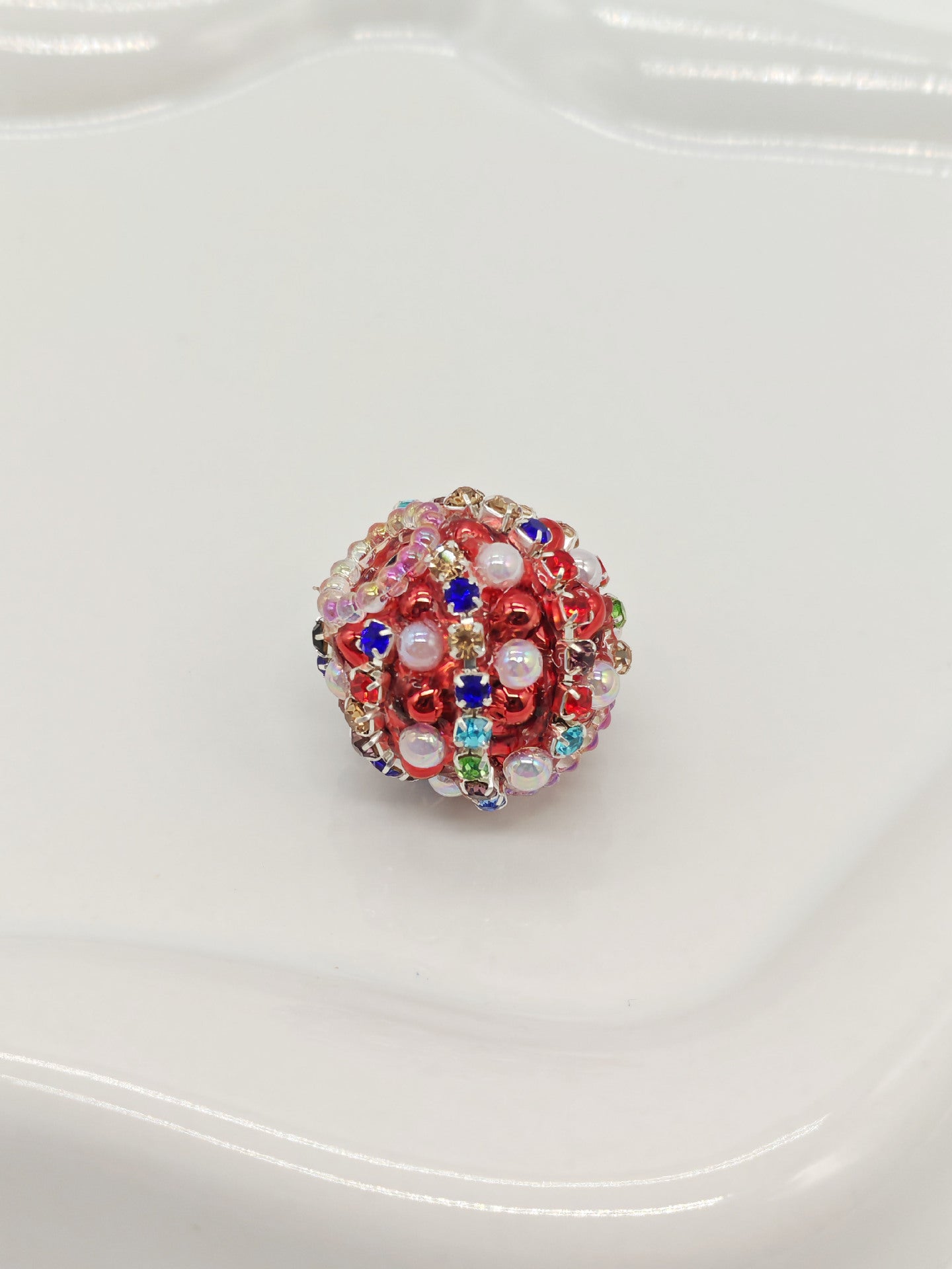 Nepalese Drill Ball Colorful Straight Hole Beads