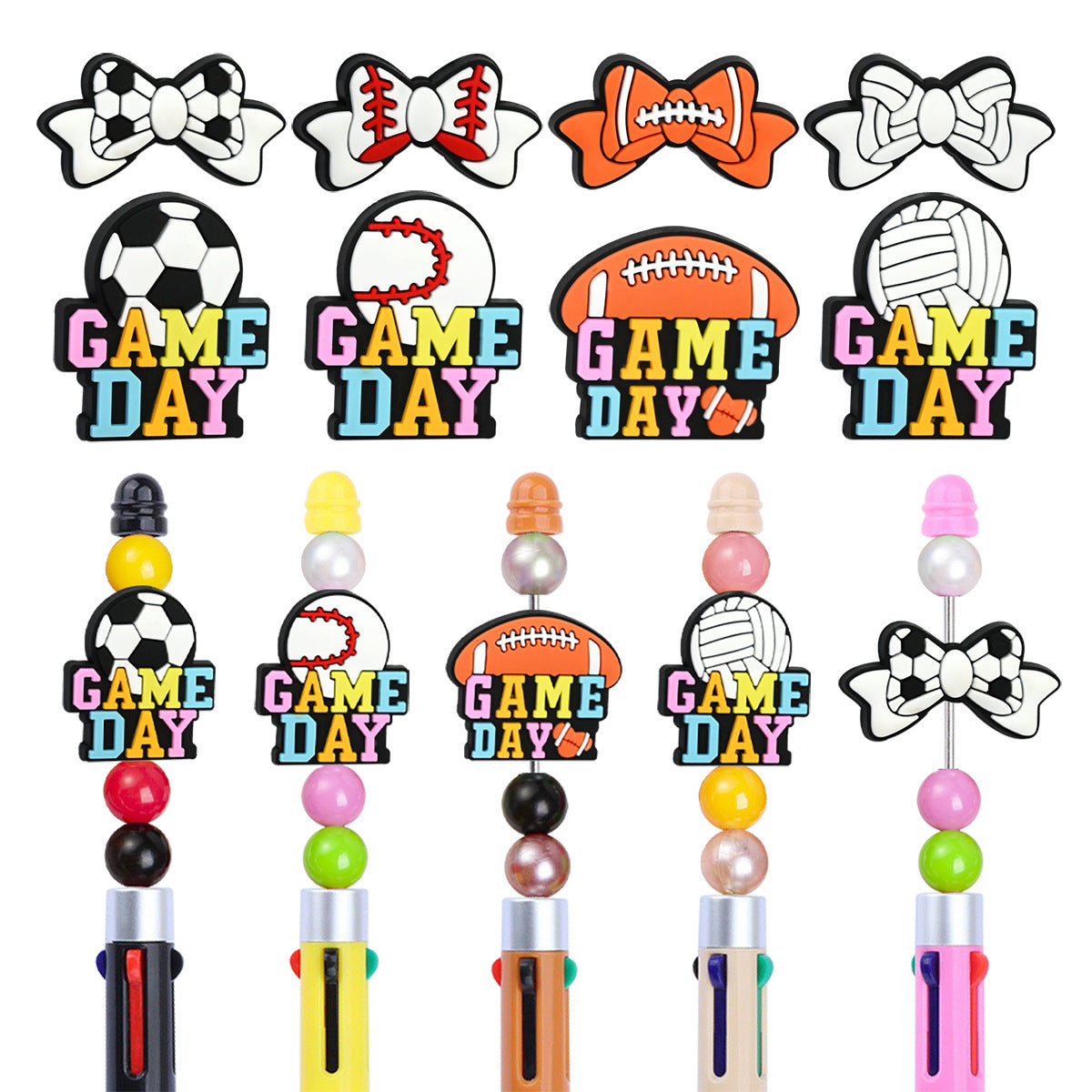Ball Series Silicone Focal Beads Silicone Focal Beads