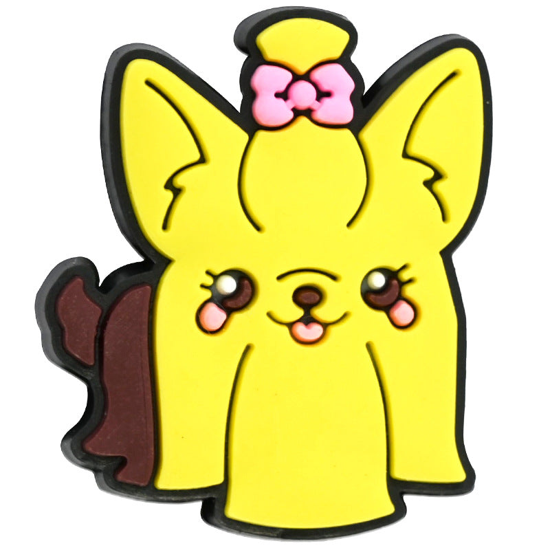 Cartoon Pet Dog Series Silicone Focal Beads