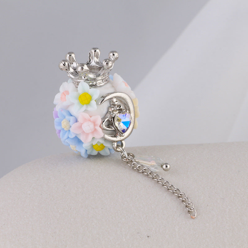 Flower Beads Nepal Crown Flower Straight Hole Beads