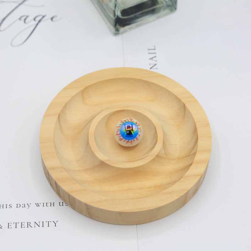 16mm Halloween Personalized Plating UV Colorful Horror Eyeball Beads DIY Handmade Beaded Loose acrylic roundBeads