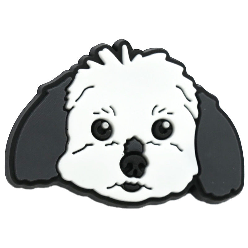 Cartoon Pet Dog Series Silicone Focal Beads