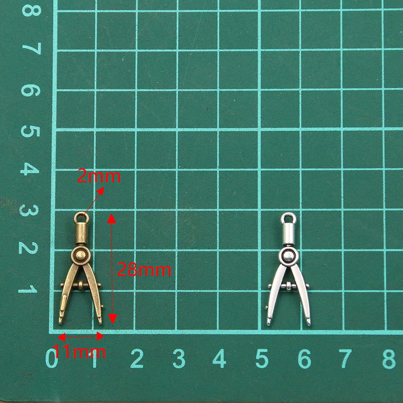 2 Colors 11X28mm Student Learning Charm