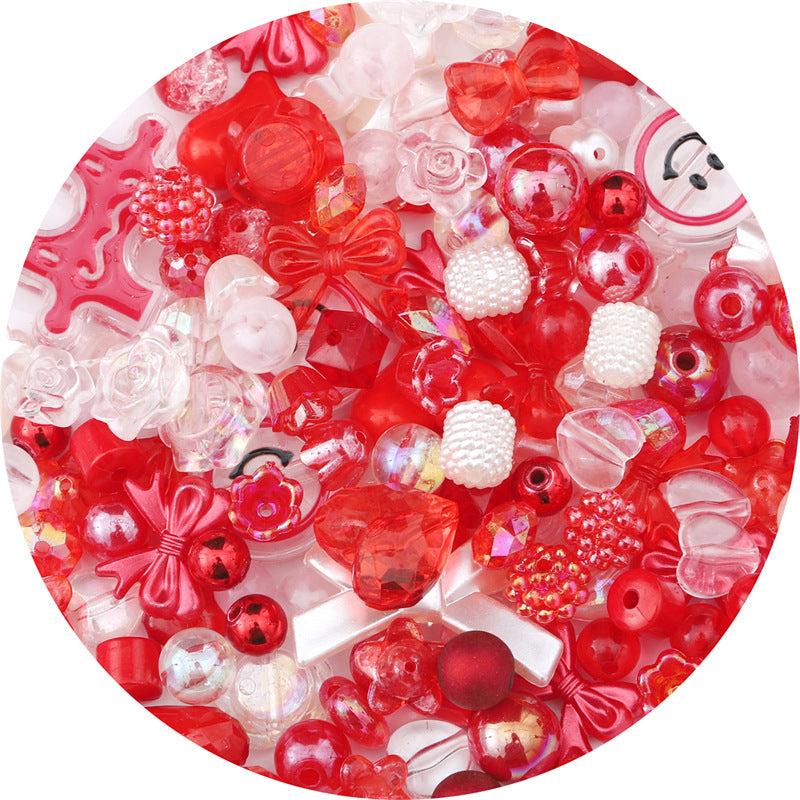 Multi-color Mixed Baroque Style Acrylic Beads