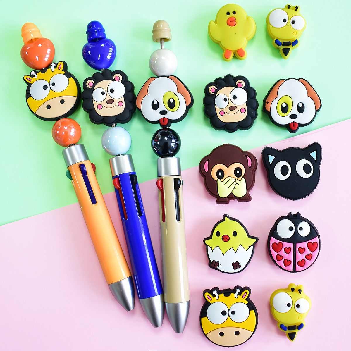 Cartoon Small Animal Series Silicone Focus Beads Silicone Focus Beads