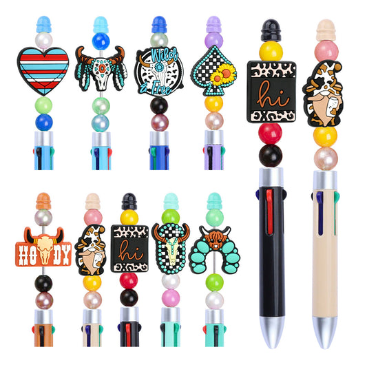 High-Value Cartoon Cowboy Series Silicone Focus Beads Silicone Focus Beads