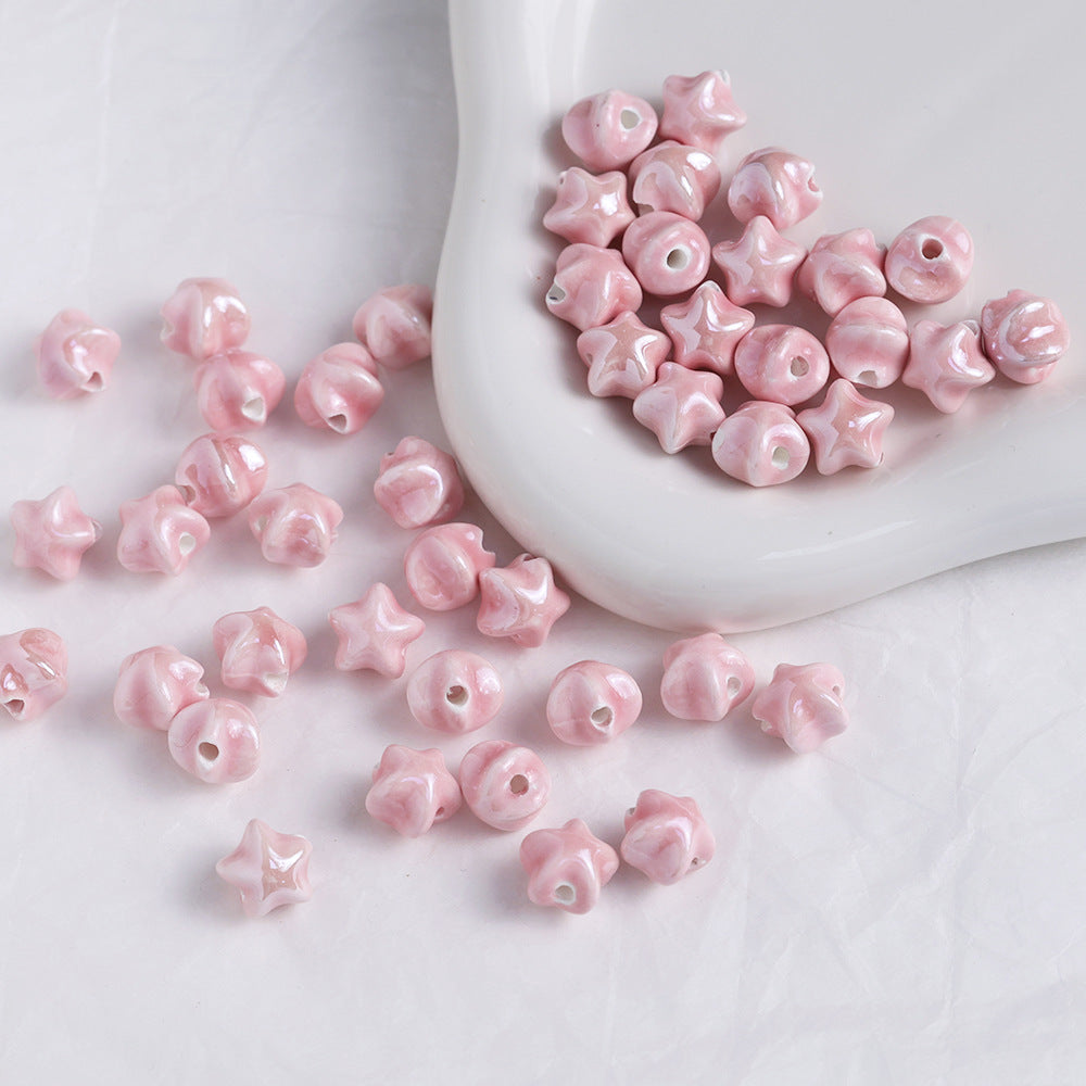 Starfruit Watermelon Beads Ceramic Beads