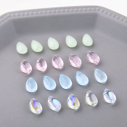 Glass Crystal Mermaid Tears Transparent Water Drop Pendant