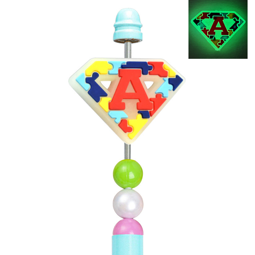Fluorescent Autism Theme Series Silicone Focus Beads Silicone Focus Beads
