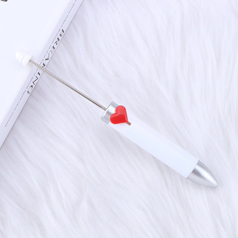 Heart-shaped Seven-color Beaded Pen