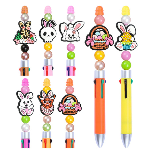 Cute Cartoon Easter Bunny Silicone Focal Beads