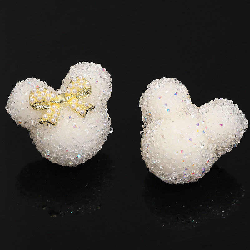 Dot Drill Bowknot Heart Sugar Ball Pen Hole Beads