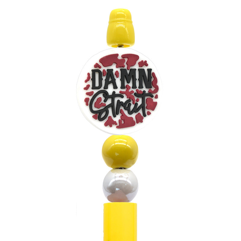 English Cartoon Series Silicone Focal Beads Silicone Focal Beads
