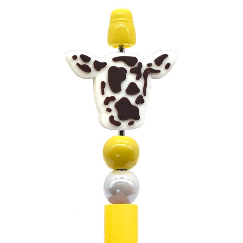 Cute cartoon silicone focal beads