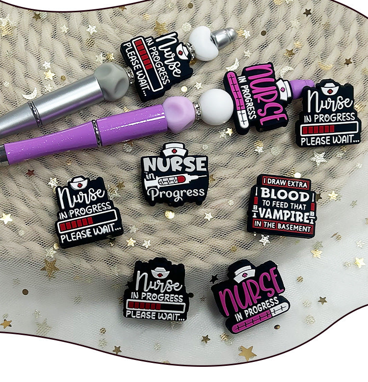 Nurse Series Food Grade Silicone Burnt Beads