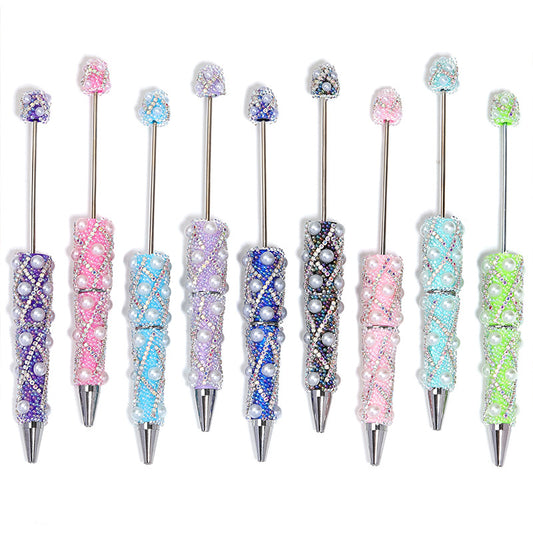 Colorful Pearl Rhinestone Colorful Sugar Pen Bubble Bead Pen