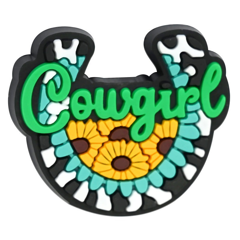 Cartoon Cowboy Series Silicone Focal Beads