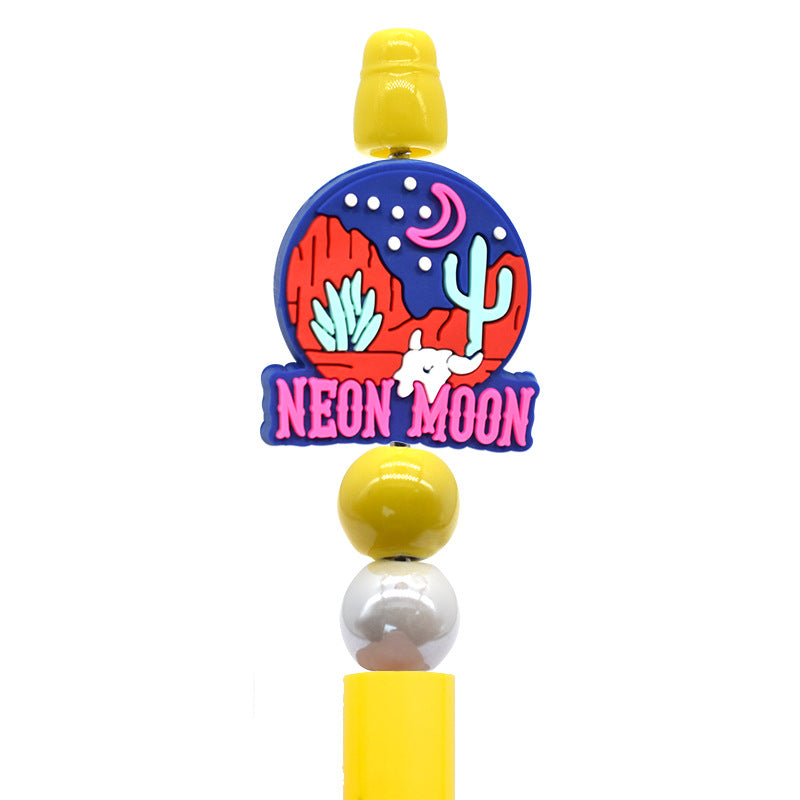 Cute cartoon silicone focal beads