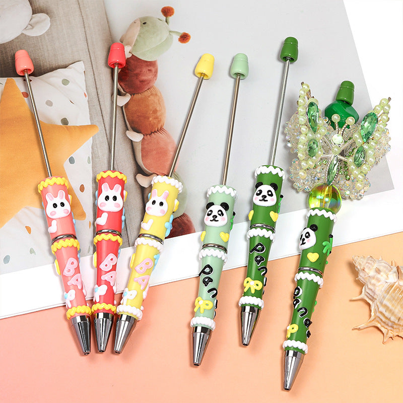 Colorful Cartoon Hand-painted Beaded Pen