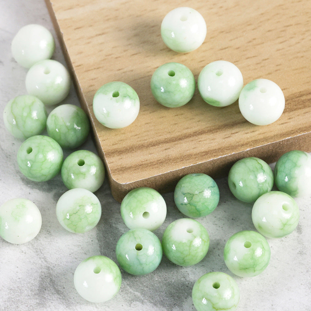 New Chinese Ancient Style Colored Glaze glass beadable beads