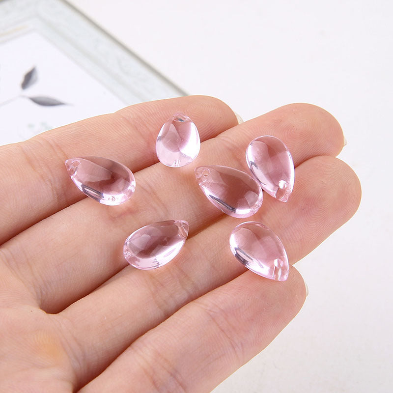 Glass Crystal Mermaid Tears Transparent Water Drop Pendant