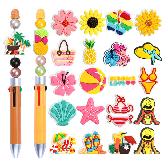 Summer Beach Series Accessories Silicone Focus Beads Silicone Focus Beads
