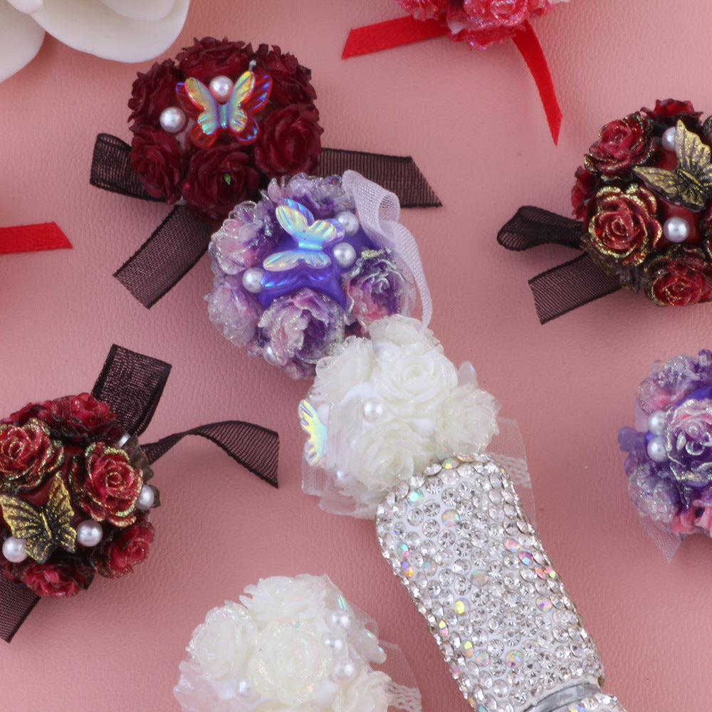 Butterfly Pearl Rose Bow Flower Ball
