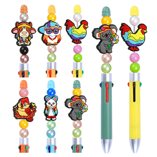 Cute Cartoon Small Animals Silicone Focal Beads