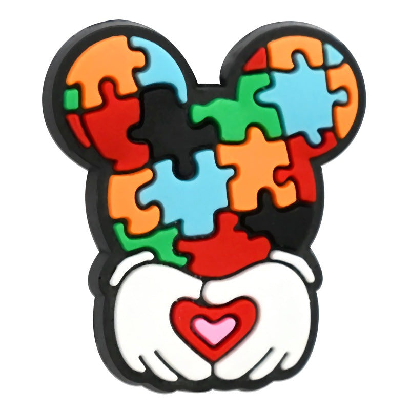Heart Shape Silicone Focus Beads