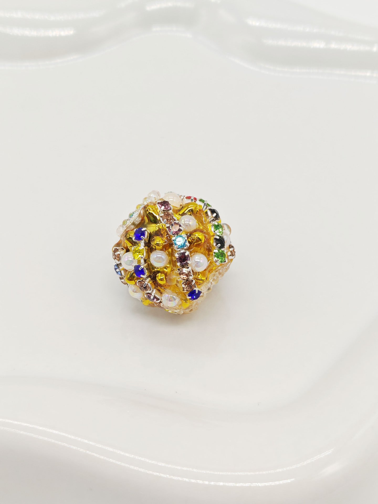 Nepalese Drill Ball Colorful Straight Hole Beads