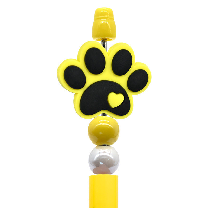 Cartoon Cute Animal Beaded Pen Silicone Focal Beads
